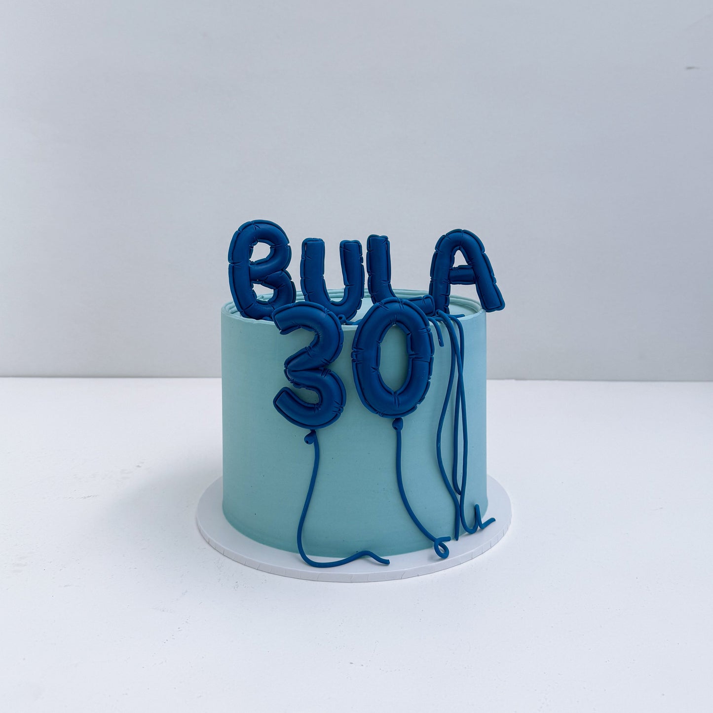 Number letter balloon cake