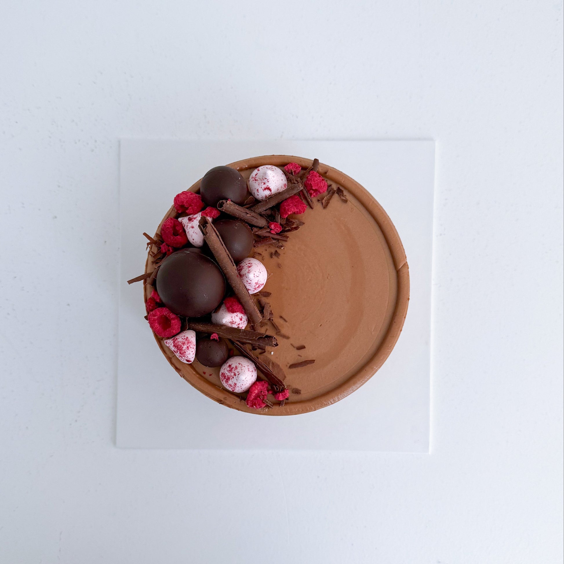 Chocolate raspberry cake - Gluten friendly option available