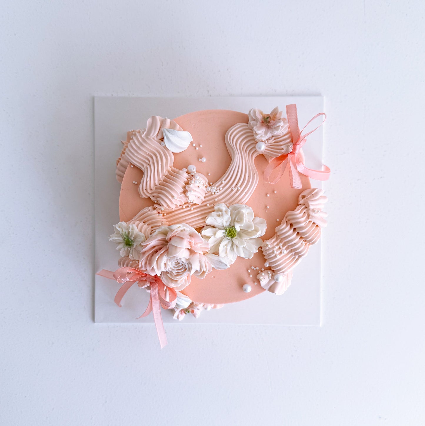 Mother's day blush bloom cake