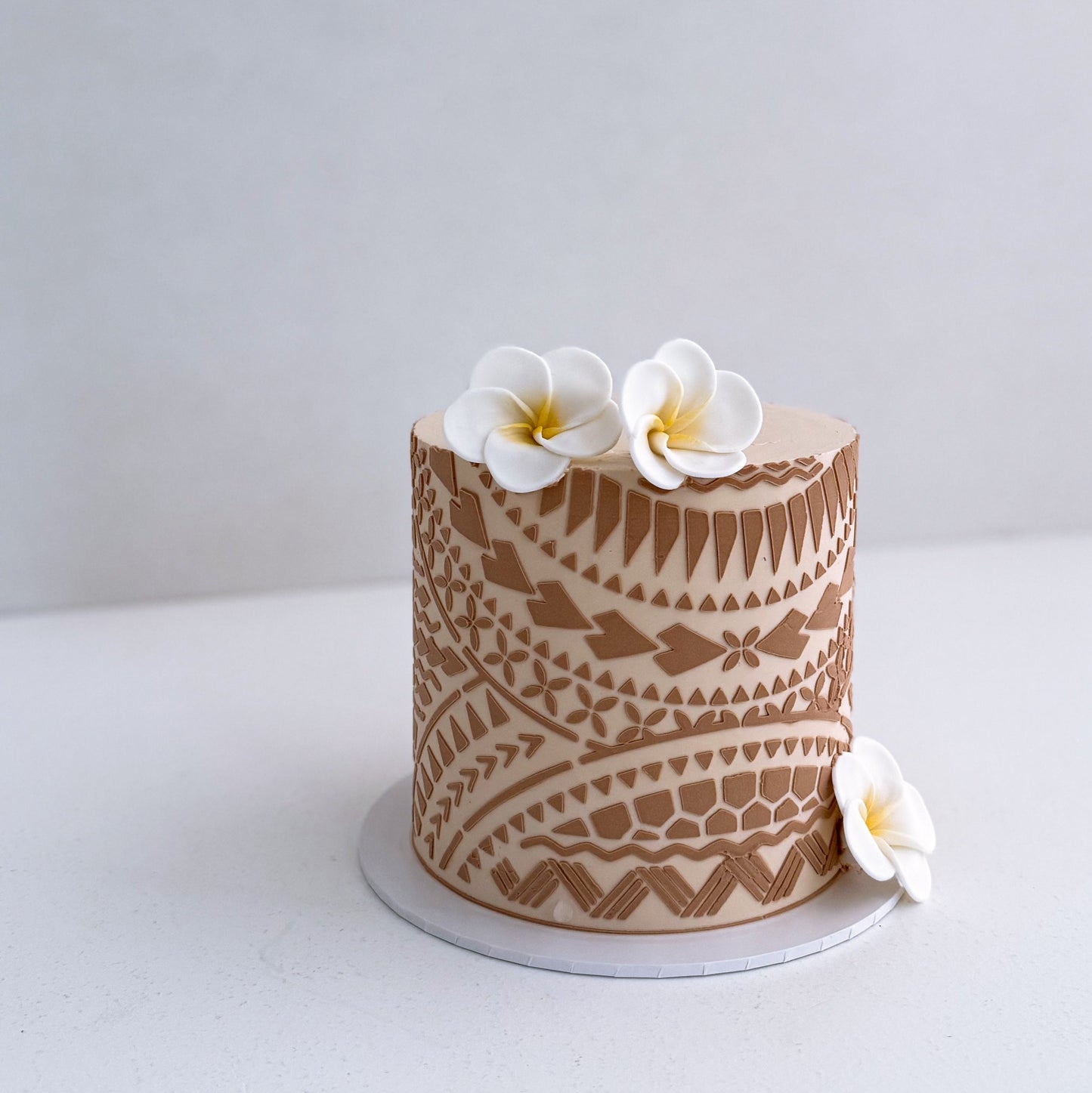 Polynesian pattern cake - auckland cake 
