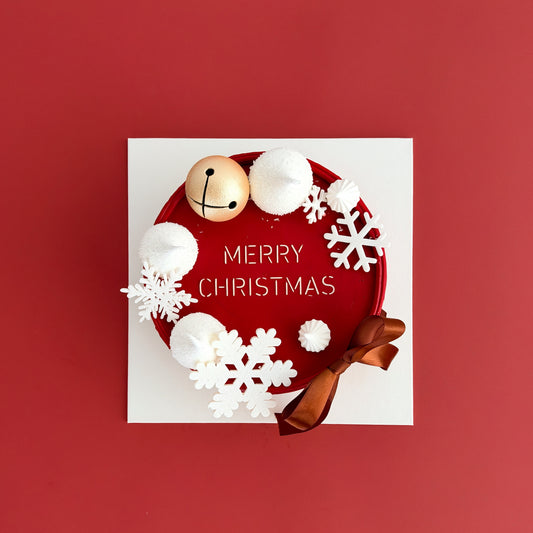 Snowflakes christmas cake